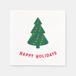 Happy Holidays Serviette