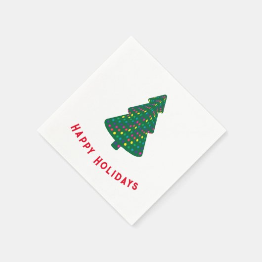 Happy Holidays Serviette (Ecke)