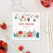 Happy Holidays Serviette (Beispiel)