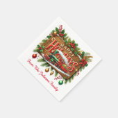 Happy Holidays Serviette (Ecke)