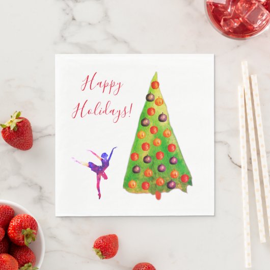 Happy Holidays Serviette (Beispiel)