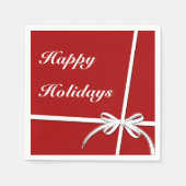 Happy Holidays Serviette (Vorderseite)