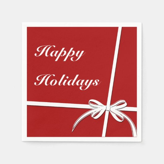 Happy Holidays Serviette (Vorderseite)