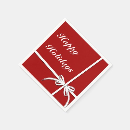 Happy Holidays Serviette (Ecke)