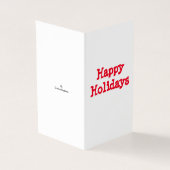 Happy Holidays Simple Christmas Card (Vorderseite)