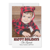 Happy Holidays Snow Card | Buffalo Kariert