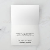 Happy Holidays Snow Feiertagskarte (Innenseite)