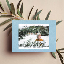 Happy Holidays Snow & Foto Card