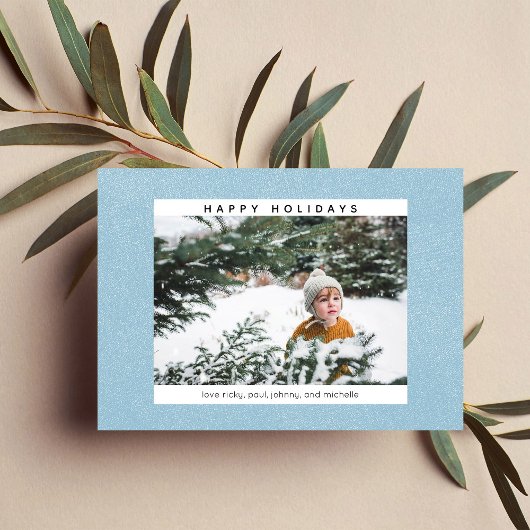 Happy Holidays Snow & Foto Card
