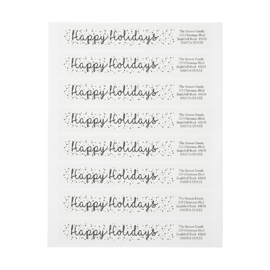 Happy Holidays Snowflake-Packet (Bogen)