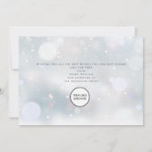 Happy Holidays Snowflakes Firmenlogo Feiertagskarte (Rückseite)