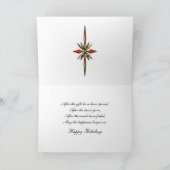 Happy Holidays Snowflakes Karte (Innenseite)