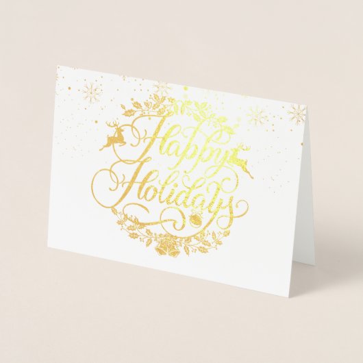 Happy Holidays Snowflakes/Mass Festival Moon and S Folienkarte (Vorderseite)