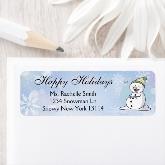 Happy Holidays Snowman (Insitu)