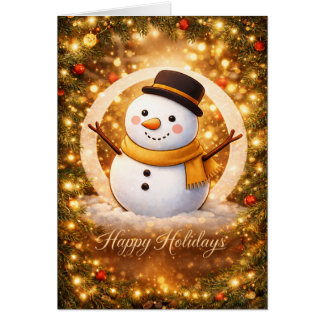 Happy Holidays snowman
