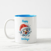 Happy Holidays Snowman 3d Tasse (Links)