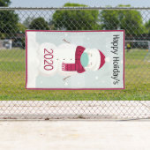 Happy Holidays Snowman Banner (Insitu)