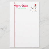 Happy Holidays Snowman Briefpapier (Vorderseite)