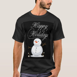 Happy Holidays Snowman - Festival Weihnachten Graf T-Shirt