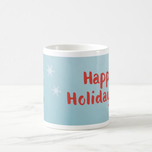 Happy Holidays Snowman Kaffeetasse (Mittel)