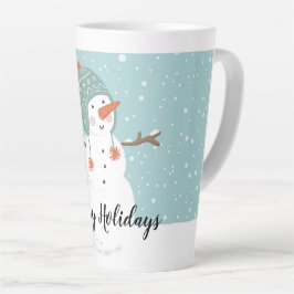 Happy Holidays Snowman Milchtasse