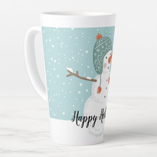 Happy Holidays Snowman Milchtasse (Linke Ecke)