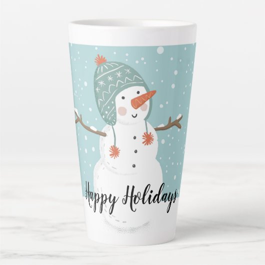 Happy Holidays Snowman Milchtasse (Vorderseite)