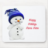 Happy Holidays Snowman Mousepad (Vorne)