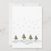 Happy Holidays Snowman Moving Ankündigung (Rückseite)