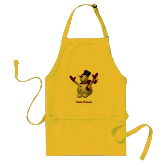 Happy Holidays Snowman Schürze (Vorne)