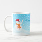 "Happy Holidays" Snowman-Tasse Kaffeetasse (Links)