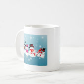 Happy Holidays Snowmen Kaffeetasse (Vorderseite Links)