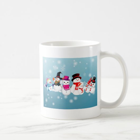 Happy Holidays Snowmen Kaffeetasse (Rechts)