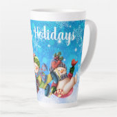 Happy Holidays Snowmen Milchtasse (Rechte Ecke)