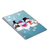 Happy Holidays Snowmen Notizblock (Rechte Seite)