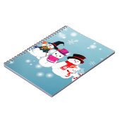 Happy Holidays Snowmen Notizblock (Linke Seite)