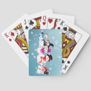Happy Holidays Snowmen Spielkarten