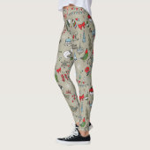 Happy Holidays Song Birds und Snowman Leggings (Links)