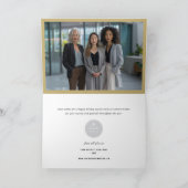 Happy Holidays Sparkling Weihnachtsbaum Business Feiertagskarte (Innenseite)