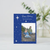 Happy Holidays Starlight Foto Postkarte (Stehend Vorderseite)