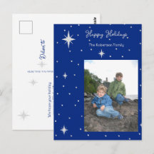 Happy Holidays Starlight Foto Postkarte