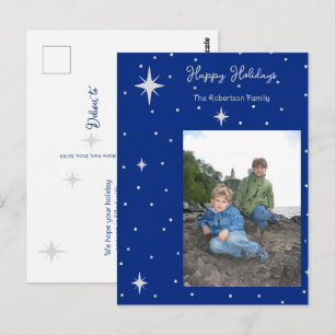 Happy Holidays Starlight Foto Postkarte