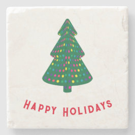 Happy Holidays Steinuntersetzer