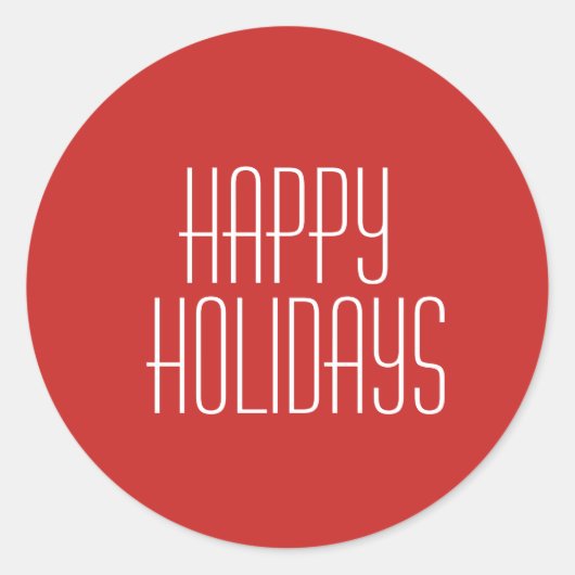 Happy Holidays Sticker (Vorderseite)