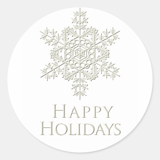 Happy Holidays Sticker (Vorderseite)