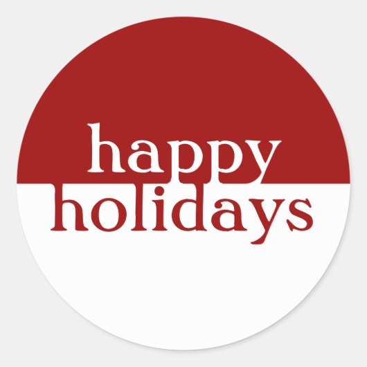 Happy Holidays Sticker (Vorderseite)