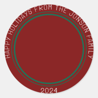 Happy Holidays Sticker - Festlicher Urlaub