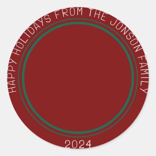 Happy Holidays Sticker - Festlicher Urlaub (Vorderseite)