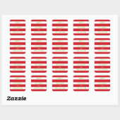 Happy Holidays Sticker (rot und weiß) (Blatt)
