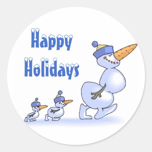 Happy Holidays Stickers (Vorderseite)
